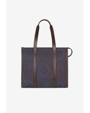 Etro Paisley Tote Bag - Blue