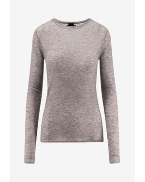 Pinko Pico Wool Crewneck Jumper - Grey