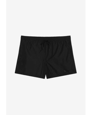 Gucci Logo Print Swim Shorts - Black