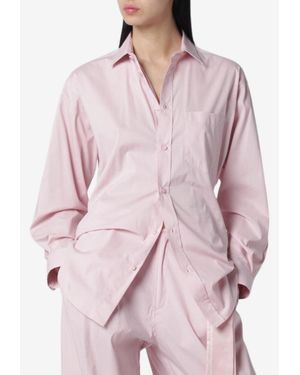 DARKPARK Embroidered Buttoned Shirt - Pink