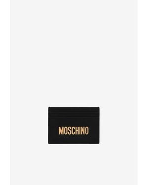 Moschino Logo Leather Cardholder - White