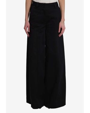 Thelatest Alma High-Rise Wide-Leg Pants - Black