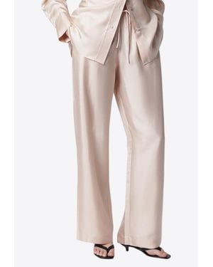 Rohe Silk Wide-Leg Pants - Natural