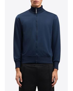 Palm Angels Back Curved Logo Track Jacket - Blue