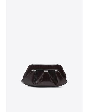 THEMOIRÈ Emera Pleated Clutch Bag - White