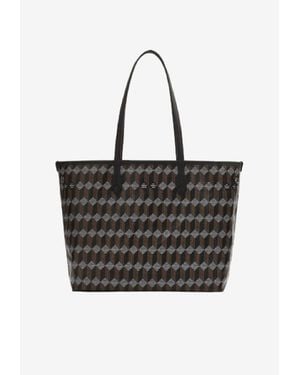 AU DEPART No.47 Reversible Monogram Tote Bag - Black