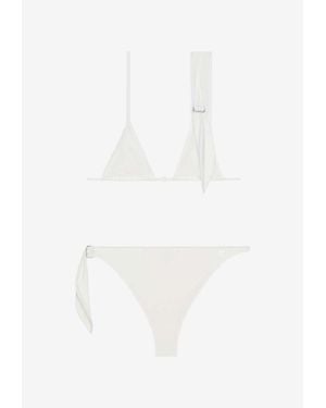 Courreges Scarf Triangle Bikini - White