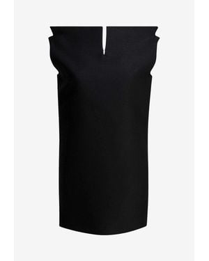 Balenciaga Layered Mini Polo Dress in Black | Lyst Balenciaga Layered Mini Polo Dress in Black | Lyst