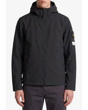 Stone Island Soft Shell-R_E.Dye Technology Jacket - Black