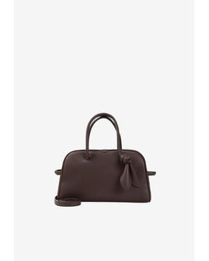 Jacquemus Le Petit Turismo Grained Leather Top Handle Bag - Brown
