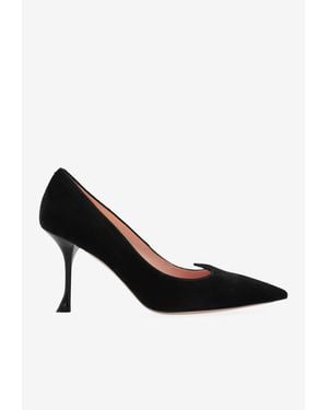 Roger Vivier I Love 85 Suede Pumps - Black