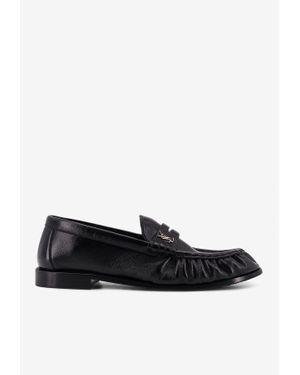 Saint Laurent Le Loafer Leather Penny Loafers - Black