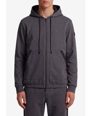 Moncler Reversible Zip-Up Hooded Sweatshirt - Gray