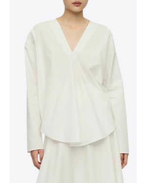 Ruohan Arno V-Neck Blouse - White