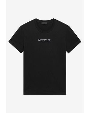 Moncler Logo Crewneck T-Shirt - Black