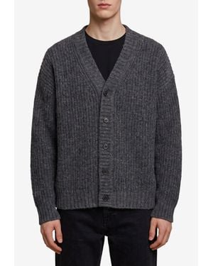 Roberto Collina Knitted Wool Cardigan - Gray