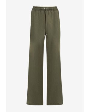 FRAME Washed Drawstring Track Pants - Green