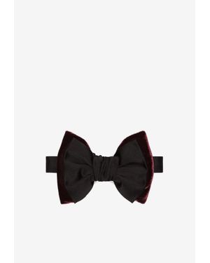 DSquared² Classic Velvet Bow Tie - Black