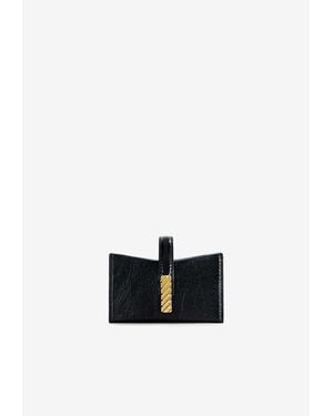 Mlouye Isla Leather Cardholder With Signature-Lock - White