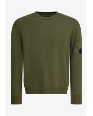 C.P. Company Signature Lens Wool Sweater - Green