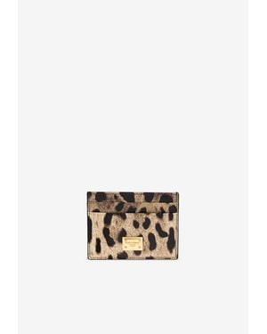 Dolce & Gabbana Animal Motif Card Holder - White