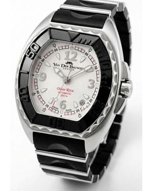 Van Der Bauwede Genève Magnum Riva Diver Tonneau-Shaped Watch - Black