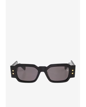 Balmain Olivier Iii Square Sunglasses - Gray