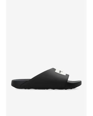 Givenchy Label Rubber Slides - White