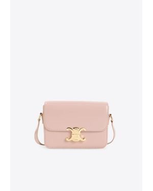 Celine Teen Triomphe Shoulder Bag - Pink