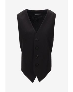 Ann Demeulemeester Stanse Classic Waistcoat - Black