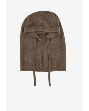 P.A.R.O.S.H. Lacoon Drawstring Balaclava - Natural