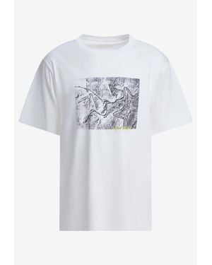 Arc'teryx Kragg Lithographica Printed T-Shirt - White
