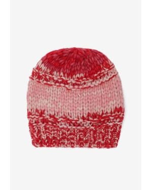 Roberto Collina Mouliné-Effect Alpaca-Blend Beanie - Red