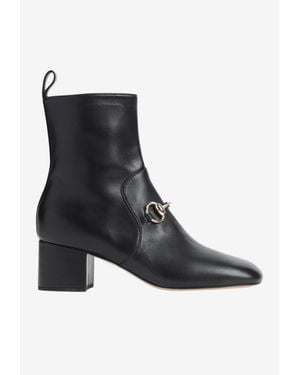Gucci Lady Horsebit Boots - Black