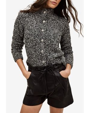 Ba&sh Carla Reversible Knitted Cardigan - Black