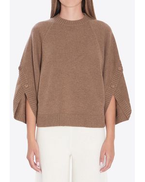 Max Mara Ampex Crossover Sweater - Brown