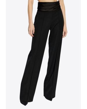 パンツ BALMAIN Woman Pants Black DF1PO104WC09 0PA Tailored grain de poudre trousers black - Women | BALMAIN