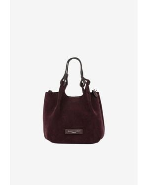 Gianni Chiarini Small Dua Suede Handbag - Red