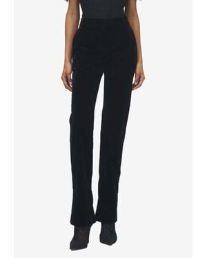 McQueen Flared-Leg Tailored Pants - Black