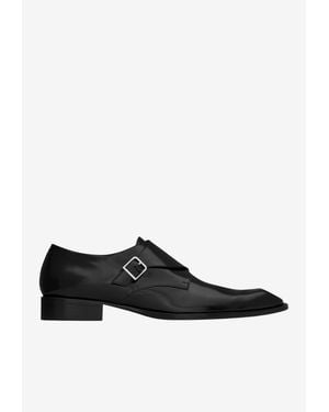 Saint Laurent Connor Monk Strap Shoes - Black