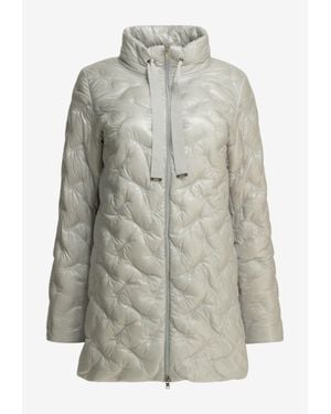 Herno Resort Quilted Long Down Jacket - Gray