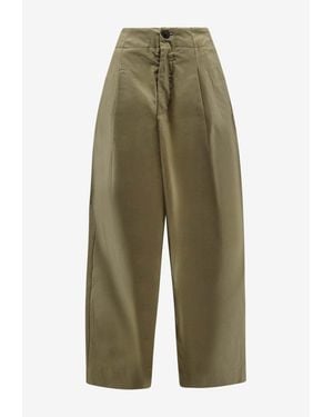 Soeur Daley Wide-Leg Pants - Green