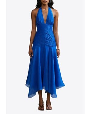 AMUR Lirielle Halter Dress - Blue