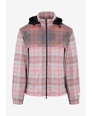 Dior Checked Zip-Up Jacket - Pink
