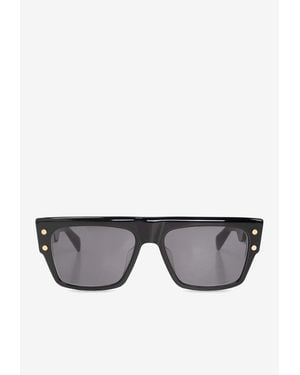 Balmain Biii Square Sunglasses - Gray
