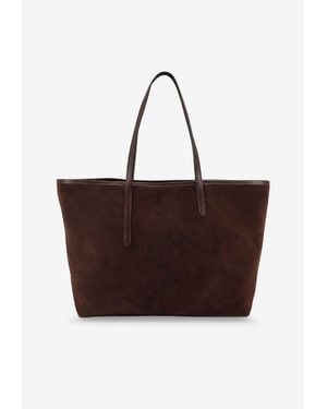 Atp Atelier Eraclea Suede Tote Bag - Brown