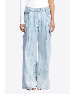 Acler Eagleton Wide-Leg Jeans - Blue
