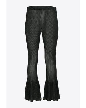 CFCL Hypha Lucent Glittered Flared Pants - Black