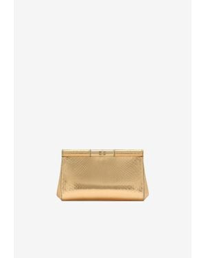 Dolce & Gabbana Medium Marlene Clutch - Natural
