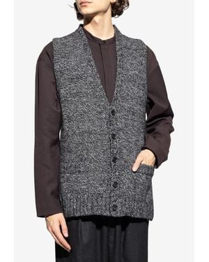 Dolce & Gabbana Pocketed Quilted Vest - Gray